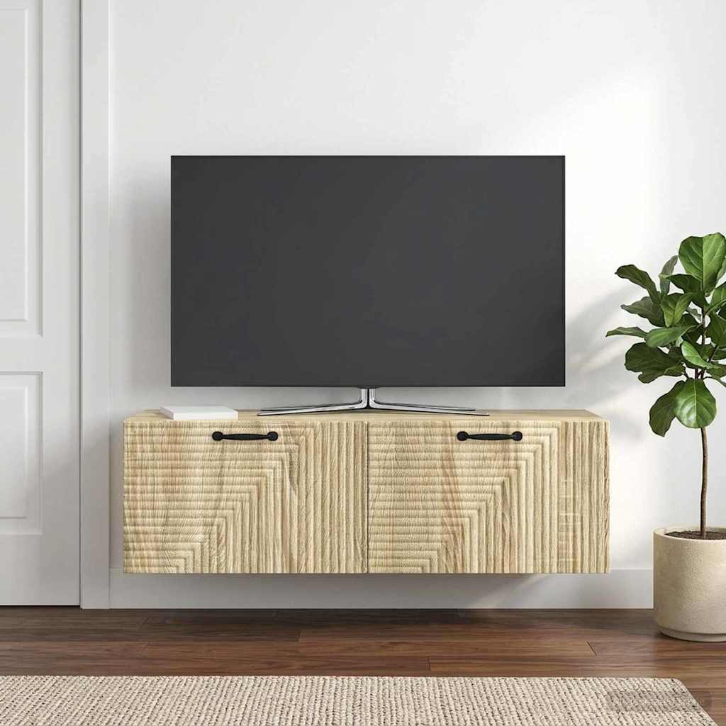 vidaXL Wandmontierter TV-Schrank Sonoma-Eiche 98 x 31 x 30 cm