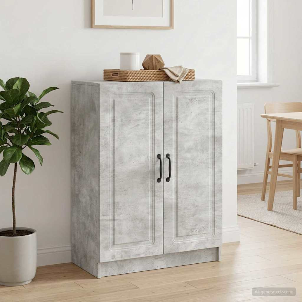 vidaXL Sideboard Betongrau 66 x 34,5 x 87 cm Holzwerkstoff