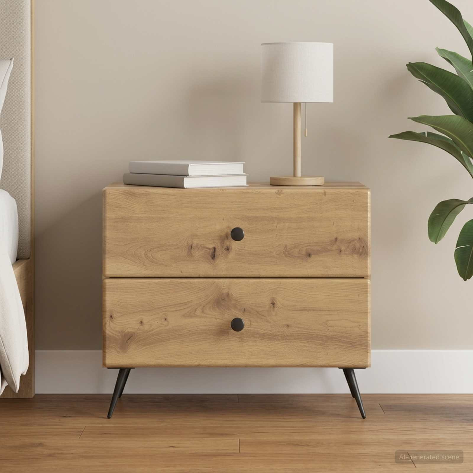 vidaXL Nachttisch Artisan-Eiche 62 x 34,5 x 47,5 cm Holzwerkstoff