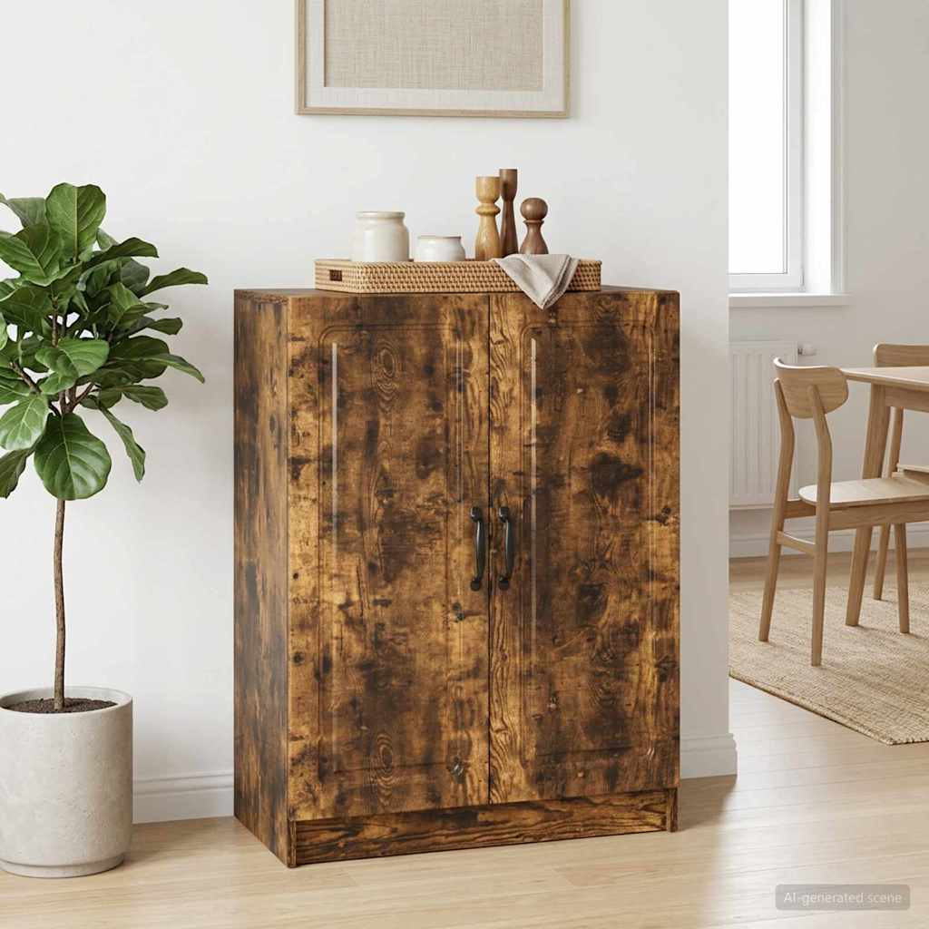 vidaXL Sideboard Geräucherte Eiche 66 x 34,5 x 87 cm Holzwerkstoff