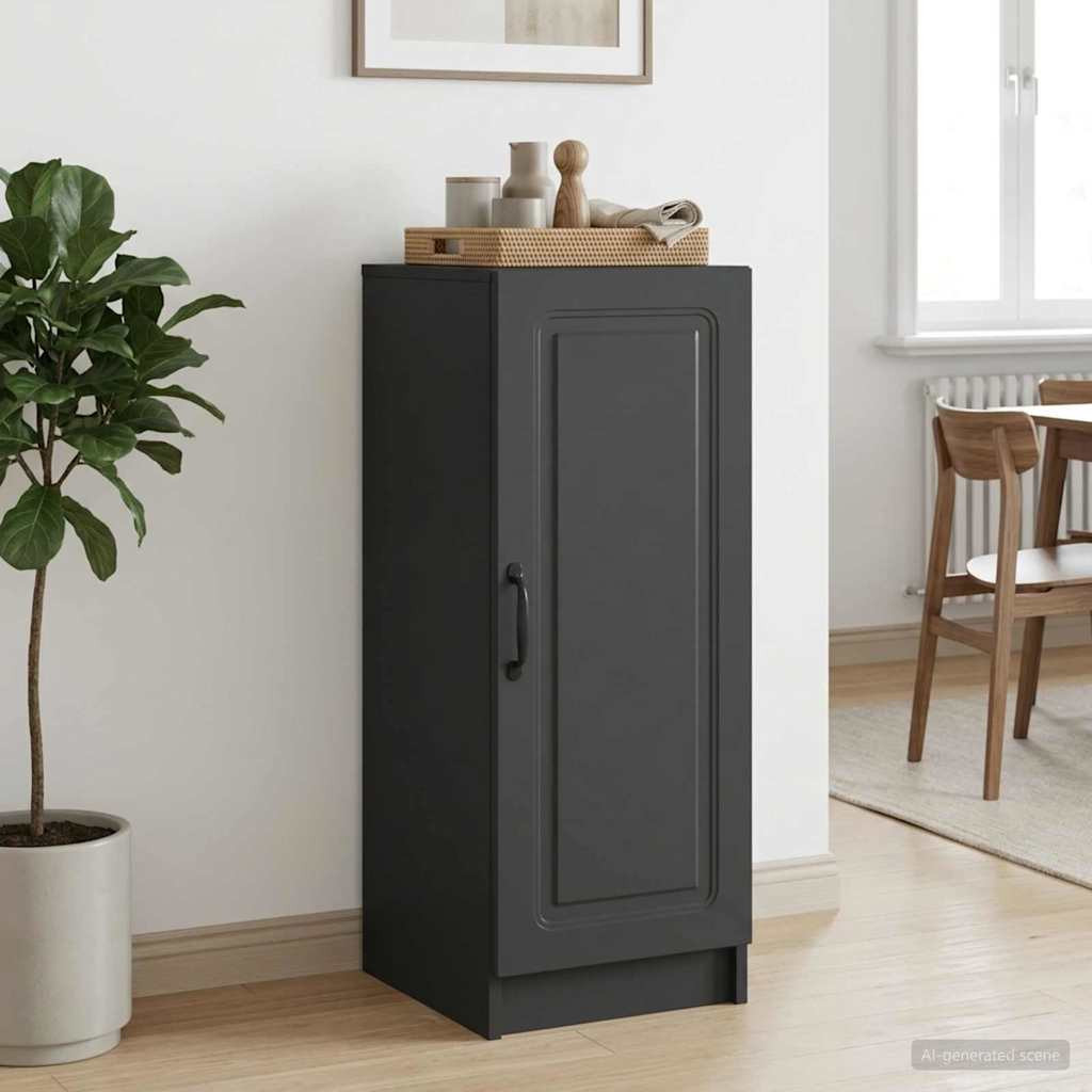 vidaXL Sideboard Schwarz 33 x 34,5 x 87 cm Holzwerkstoff