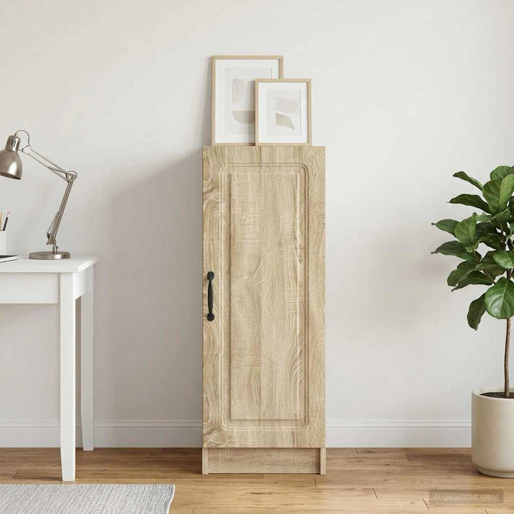 vidaXL Sideboard Sonoma-Eiche 33 x 34,5 x 87 cm Holzwerkstoff