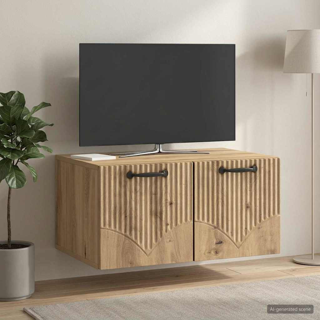 vidaXL Wandmontierter TV-Schrank 59,5 x 41 x 30 cm Artisan-Eiche