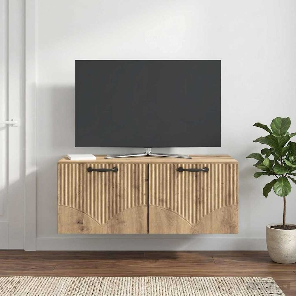 vidaXL Wandmontierter TV-Schrank 78,5 x 41 x 30 cm Artisan-Eiche