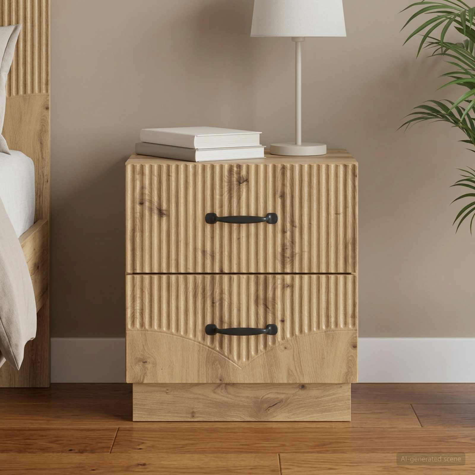 vidaXL Nachttisch Artisan-Eiche 43 x 34,5 x 44,5 cm Holzwerkstoff