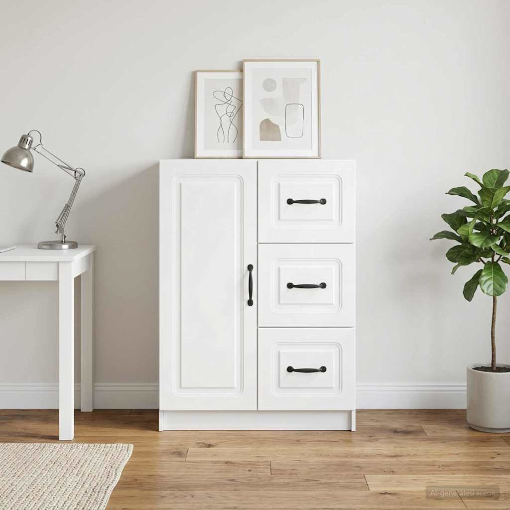 vidaXL Sideboard Weiß 66 x 34,5 x 87 cm Holzwerkstoff