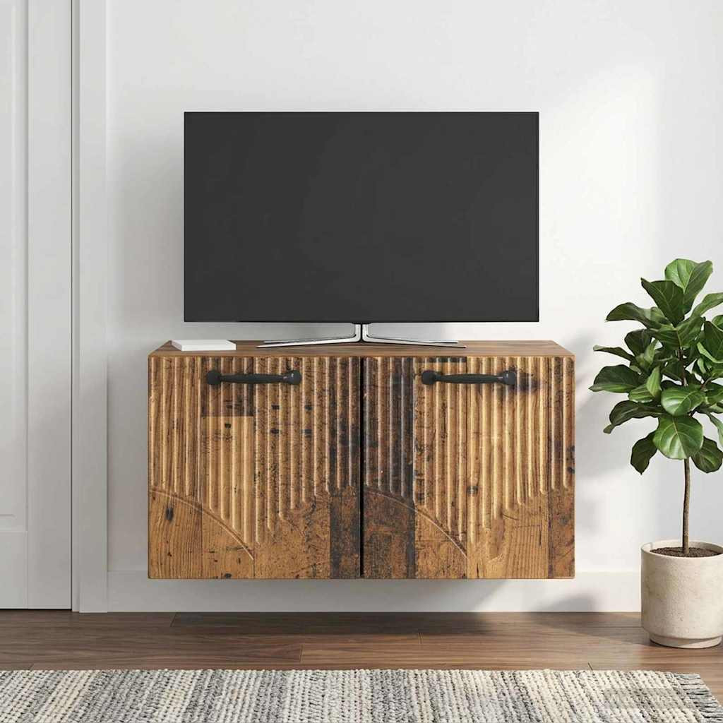 vidaXL Wandmontierter TV-Schrank Altholz 59,5 x 31 x 30 cm