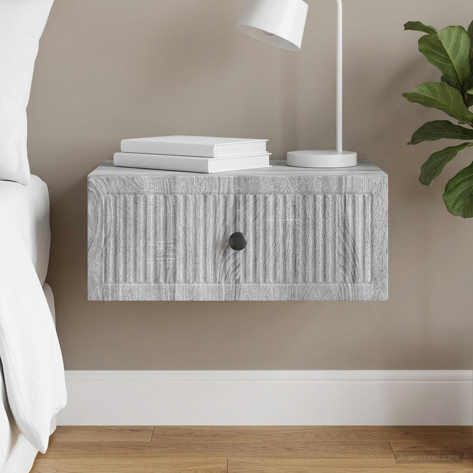 vidaXL Nachttisch Graues Sonoma 49 x 34,5 x 20 cm Holzwerkstoff