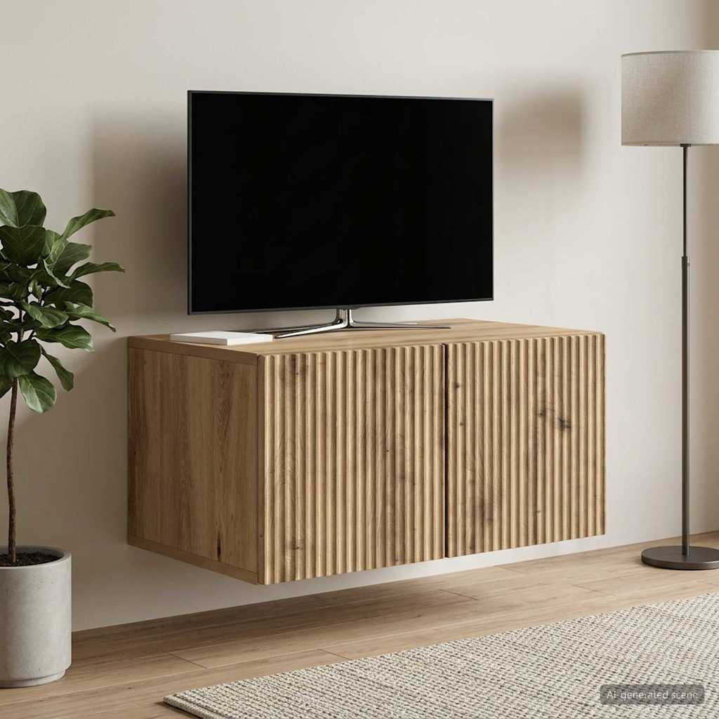 vidaXL Wandmontierter TV-Schrank 59,5 x 41 x 30 cm Artisan-Eiche