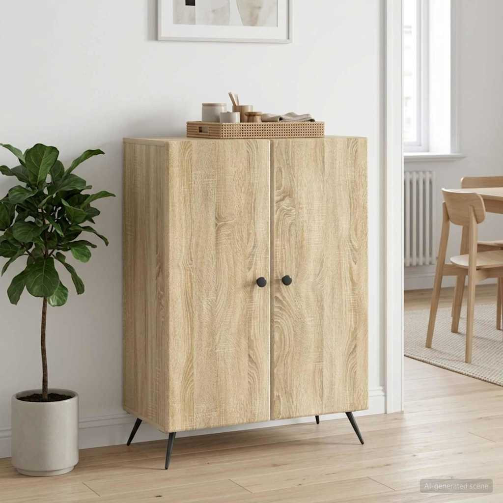 vidaXL Sideboard Sonoma-Eiche 66 x 34,5 x 90 cm Holzwerkstoff