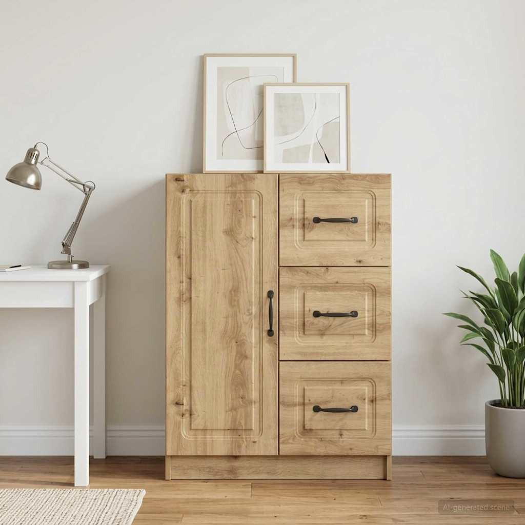 vidaXL Sideboard Artisan-Eiche 66 x 34,5 x 87 cm Holzwerkstoff