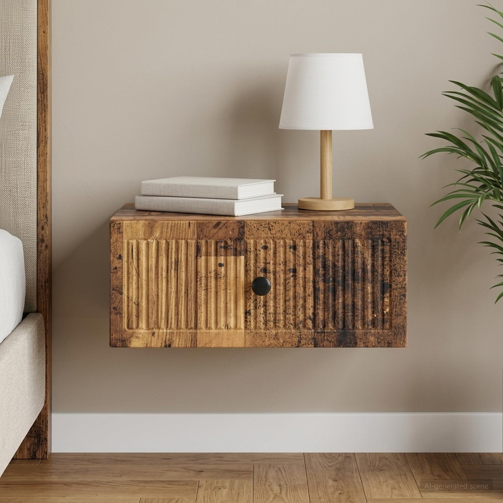vidaXL Nachttisch Altholz 49 x 34,5 x 20 cm Holzwerkstoff