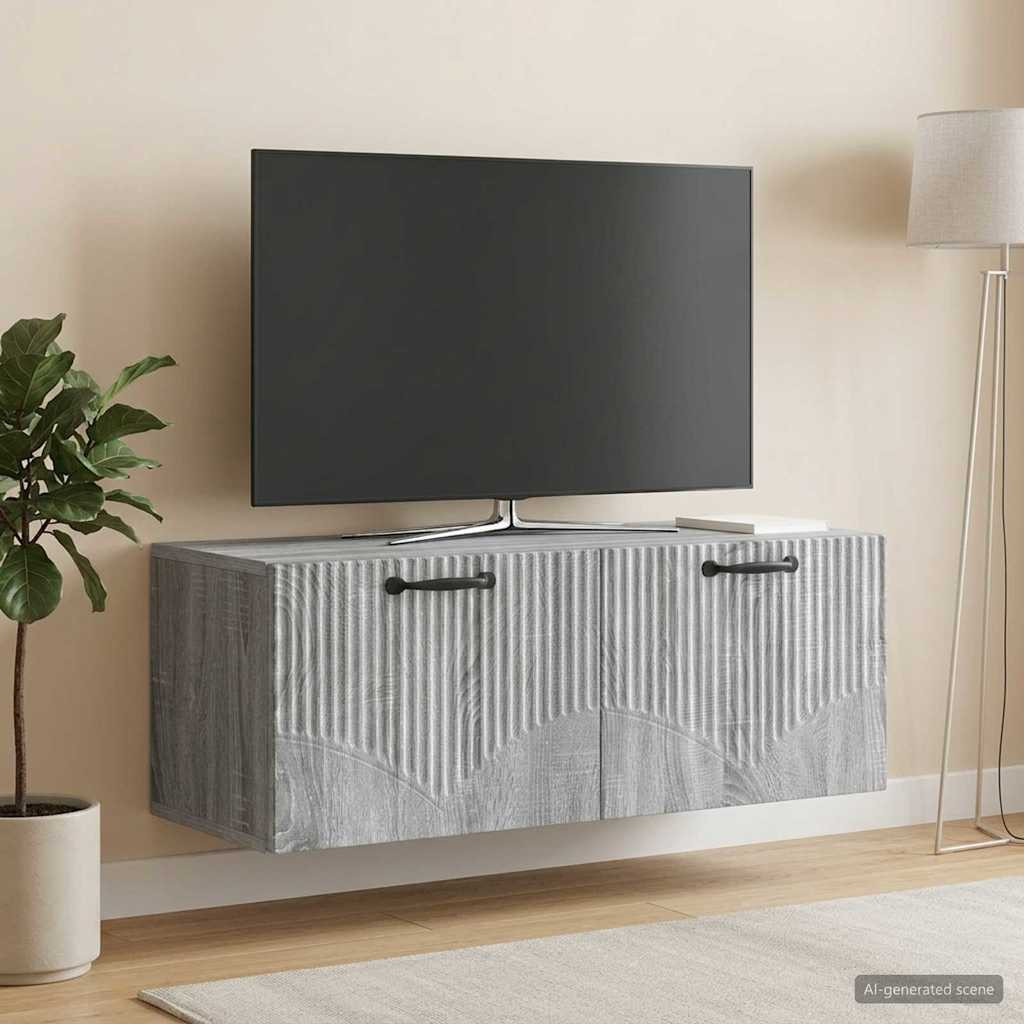 vidaXL Wandmontierter TV-Schrank Graues Sonoma 78,5 x 31 x 30 cm