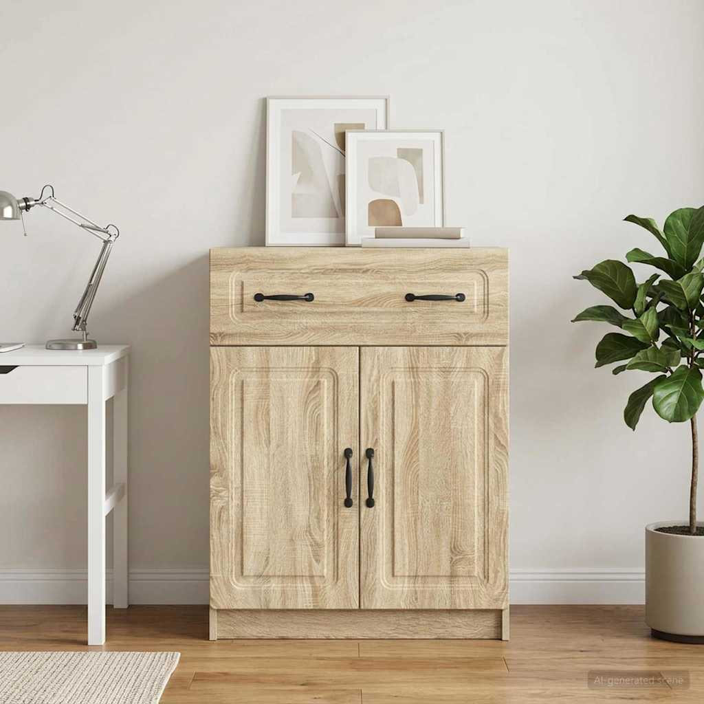 vidaXL Sideboard Sonoma-Eiche 66 x 34,5 x 87 cm Holzwerkstoff