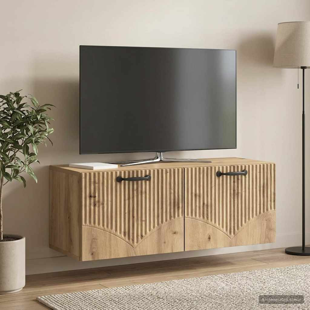 vidaXL Wandmontierter TV-Schrank 78,5 x 31 x 30 cm Artisan-Eiche