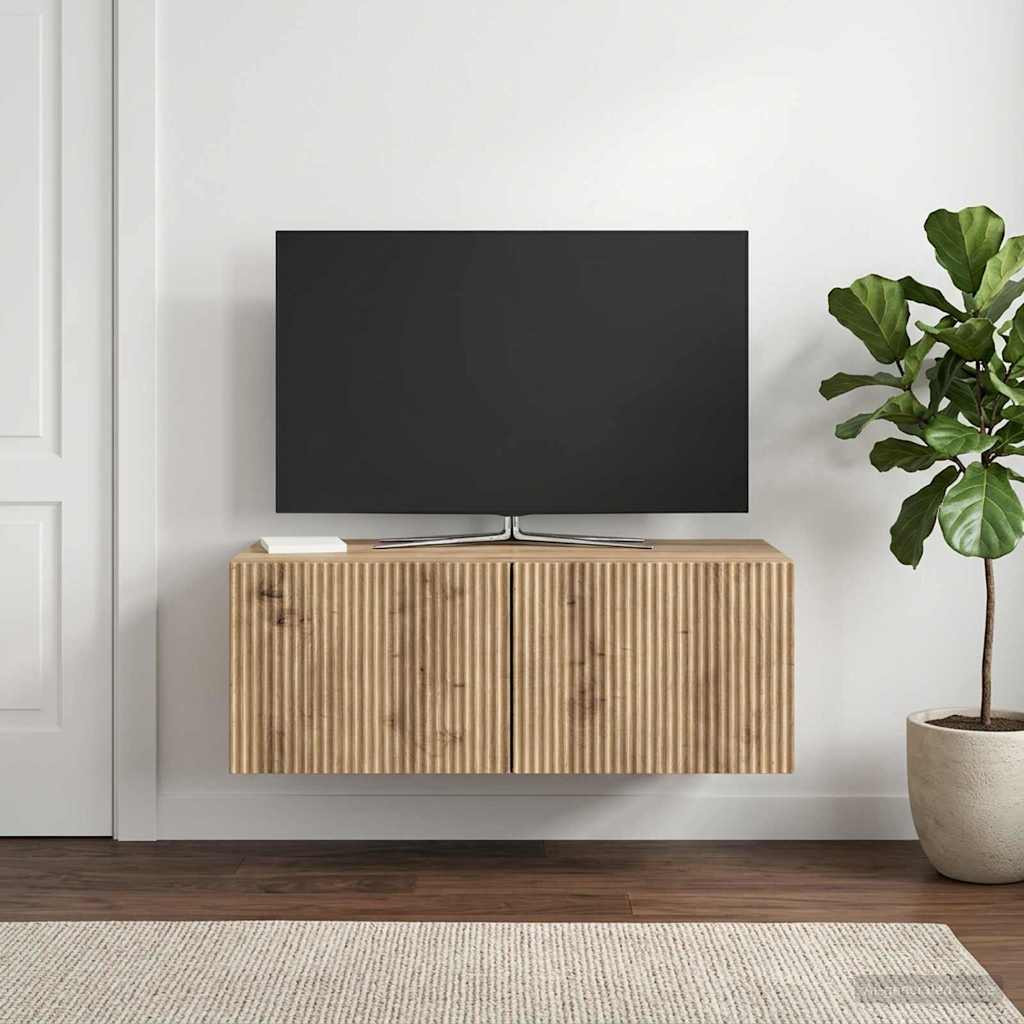 vidaXL Wandmontierter TV-Schrank 78,5 x 41 x 30 cm Artisan-Eiche