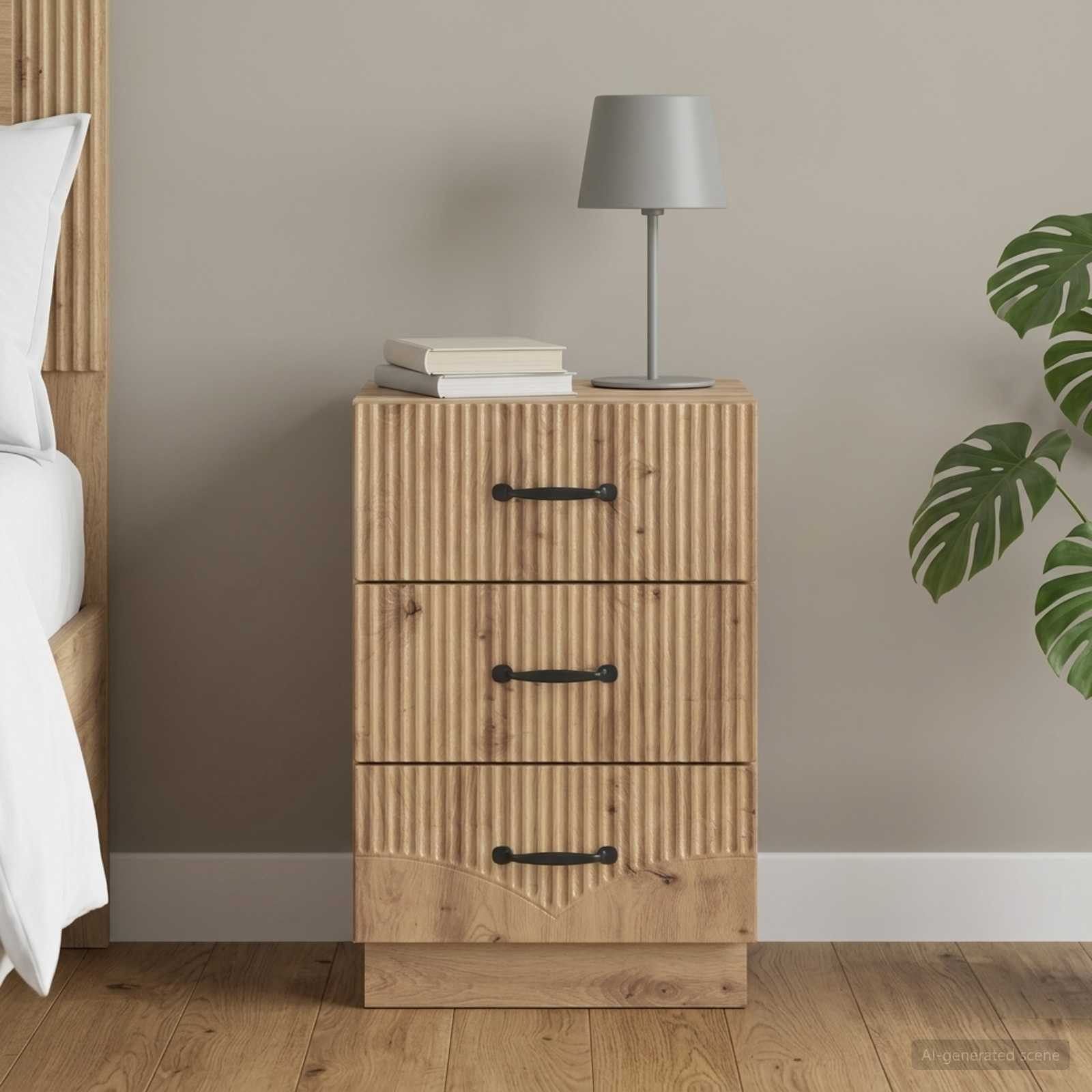 vidaXL Nachttisch Artisan-Eiche 43 x 41 x 63,5 cm Holzwerkstoff