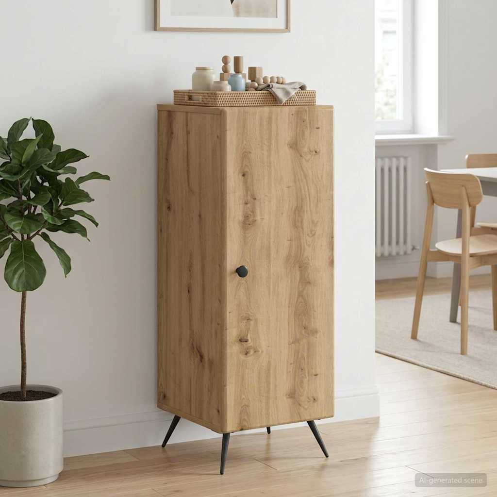 vidaXL Sideboard Artisan-Eiche 33 x 34,5 x 90 cm Holzwerkstoff