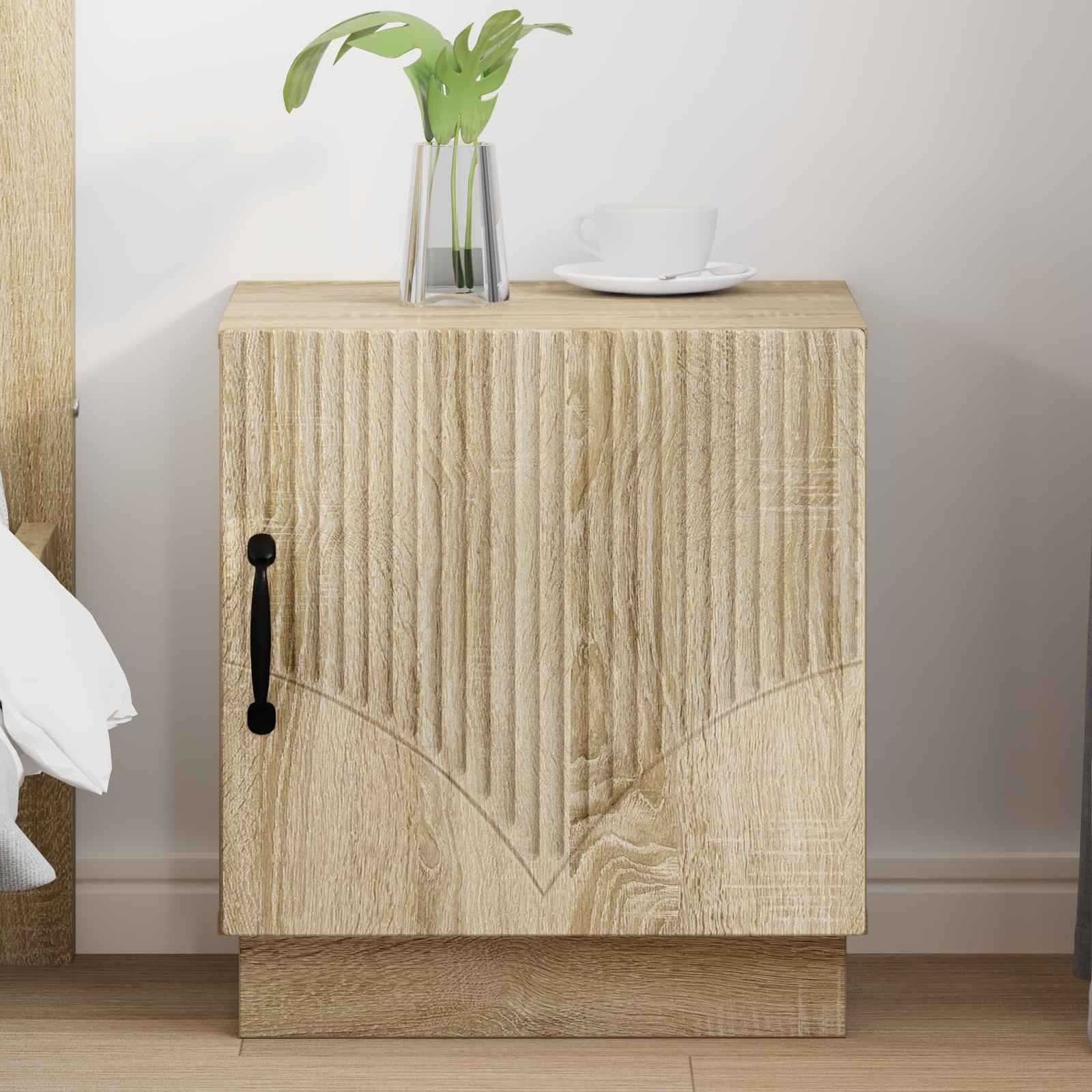 vidaXL Nachttisch Sonoma-Eiche 43 x 34,5 x 47 cm Holzwerkstoff