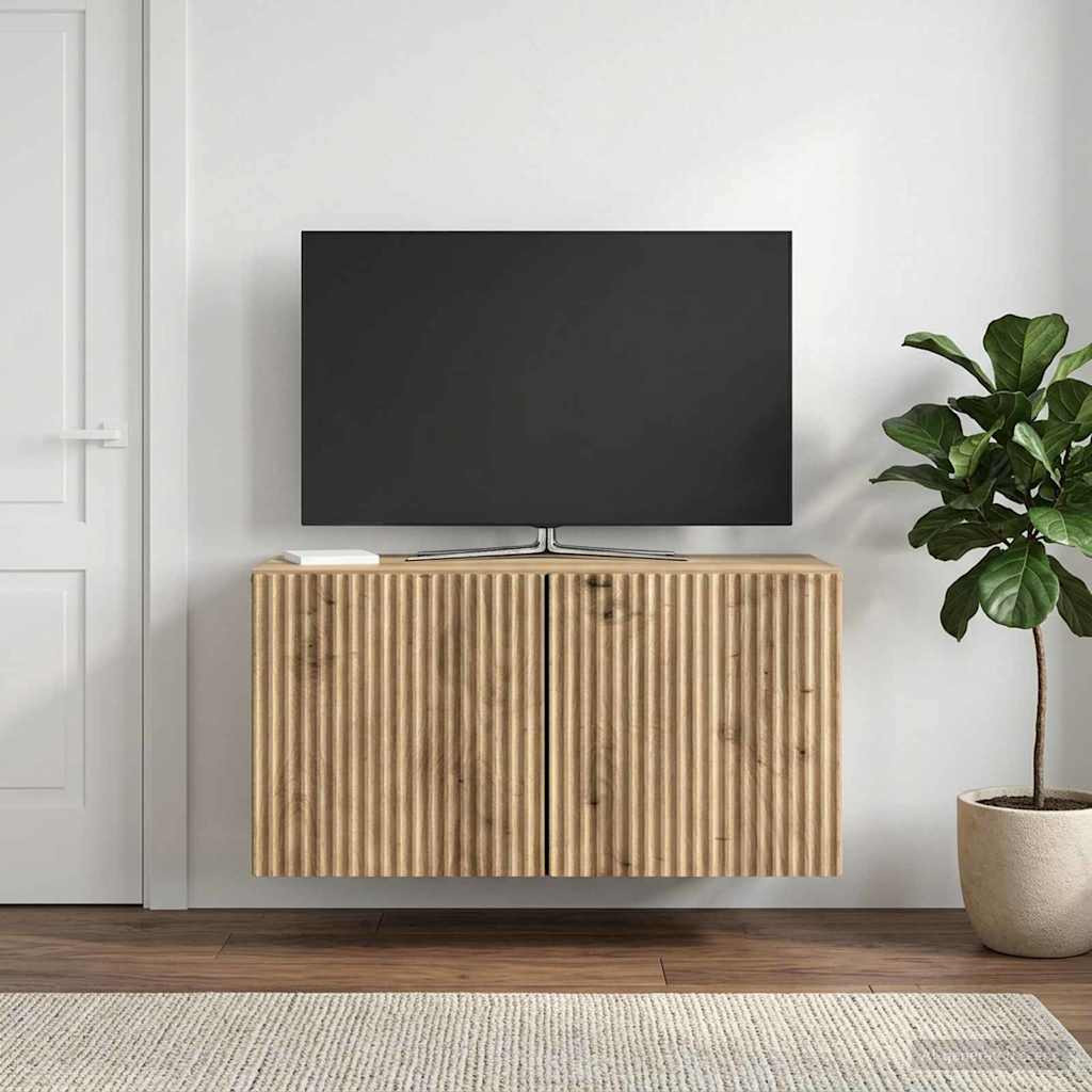 vidaXL Wandmontierter TV-Schrank 59,5 x 31 x 30 cm Artisan-Eiche