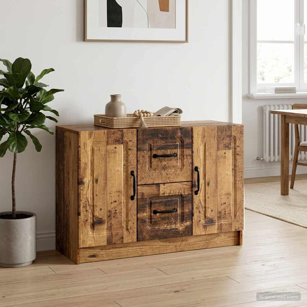 vidaXL Sideboard Altholz 89 x 34,5 x 57 cm Holzwerkstoff