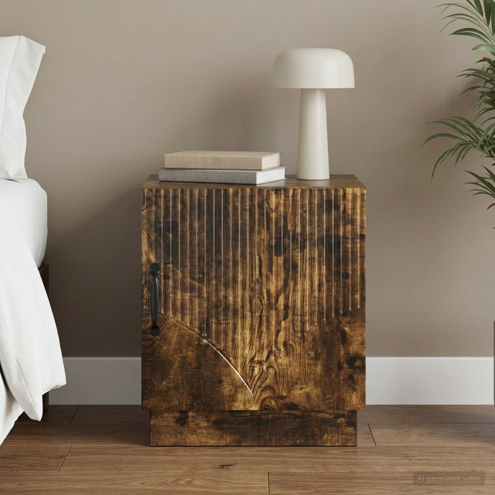 vidaXL Nachttisch Geräucherte Eiche 43 x 34,5 x 47 cm Holzwerkstoff