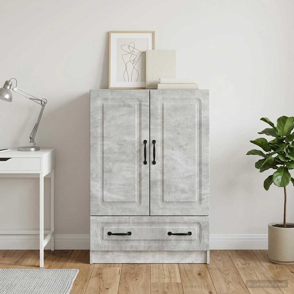 vidaXL Sideboard Betongrau 66 x 34,5 x 92 cm Holzwerkstoff