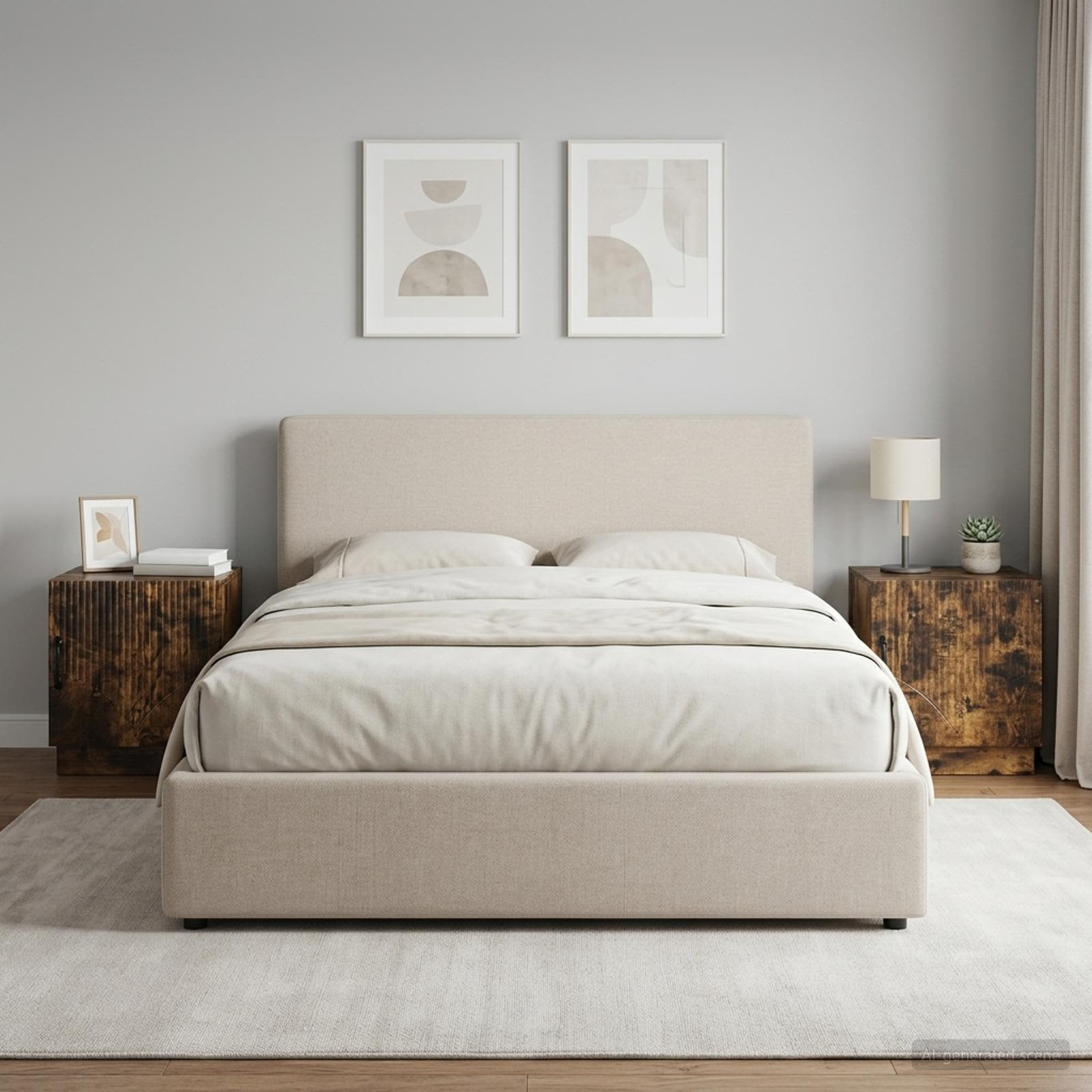 vidaXL Nachttisch 2 pcs Geräucherte Eiche 43 x 34,5 x 47 cm
