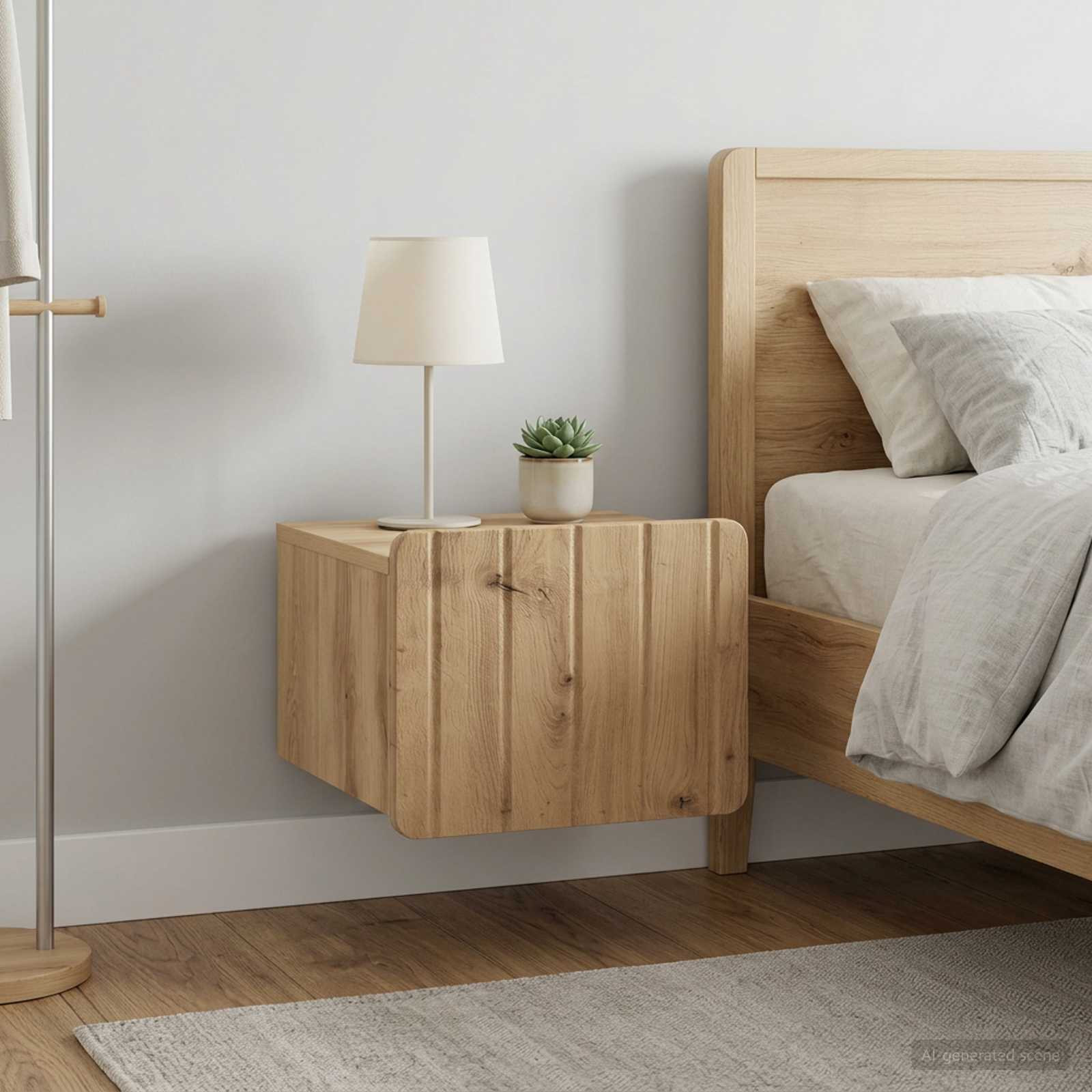 vidaXL Wandmontierter Nachttisch 2 Stk. Artisan-Eiche
