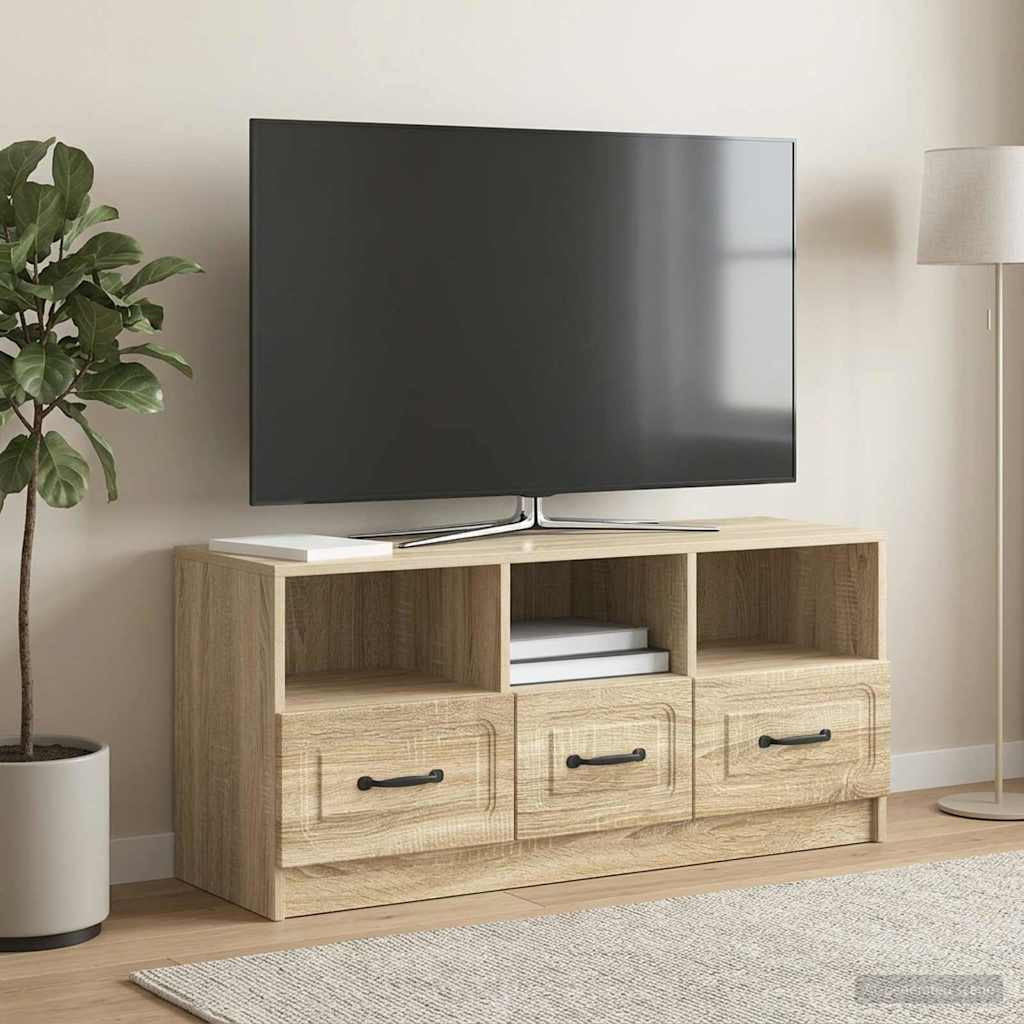 vidaXL TV-Schränk Sonoma-Eiche 102 x 34,5 x 47 cm Holzwerkstoff
