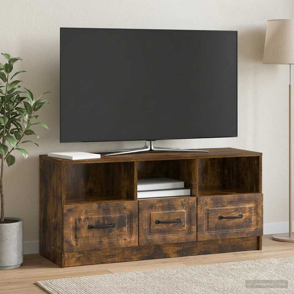vidaXL TV-Schränk Geräucherte Eiche 102 x 34,5 x 47 cm Holzwerkstoff