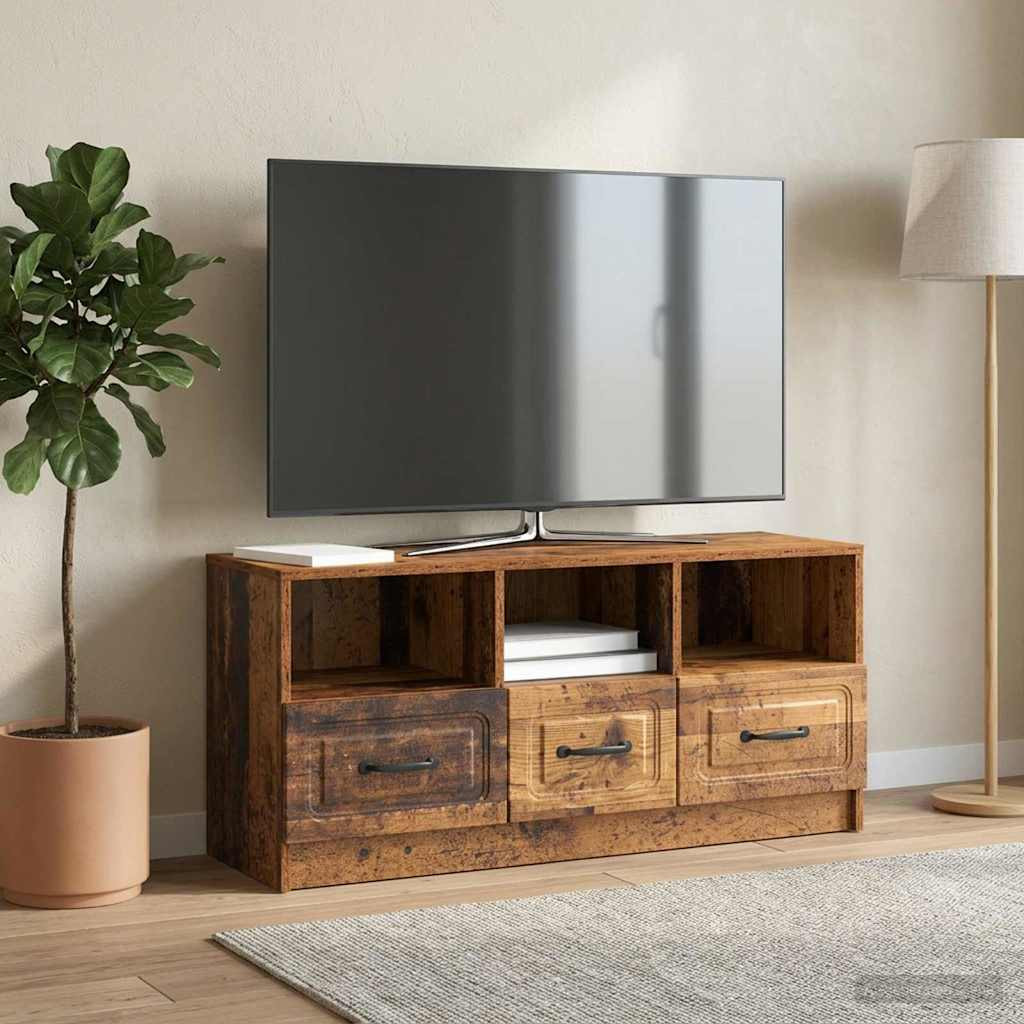 vidaXL TV-Schränk Altholz 102 x 34,5 x 47 cm Holzwerkstoff