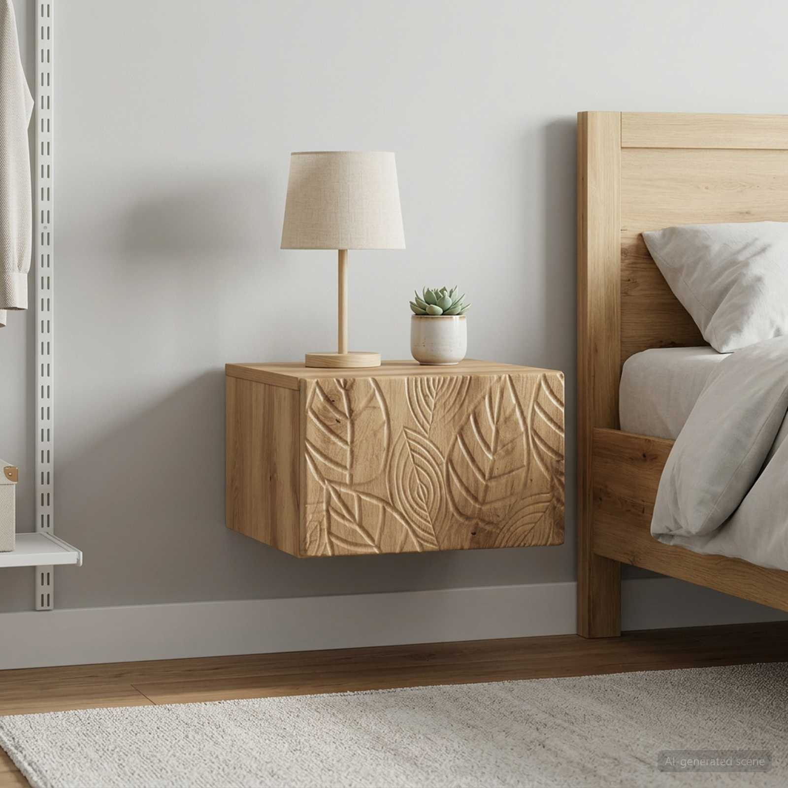 vidaXL Wandmontierter Beistelltisch 2 Stk. Artisan-Eiche