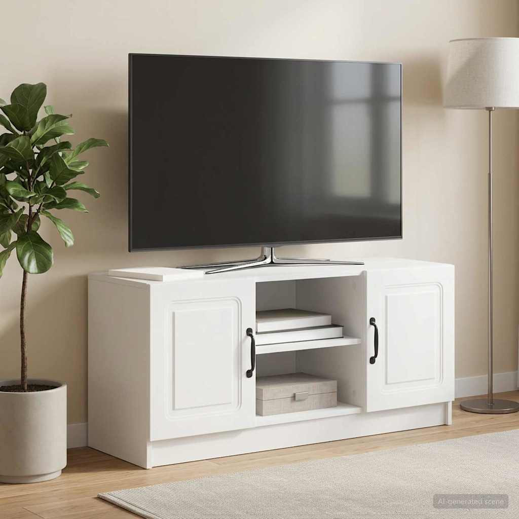 vidaXL TV-Schränk Weiß 102 x 34,5 x 47 cm Holzwerkstoff