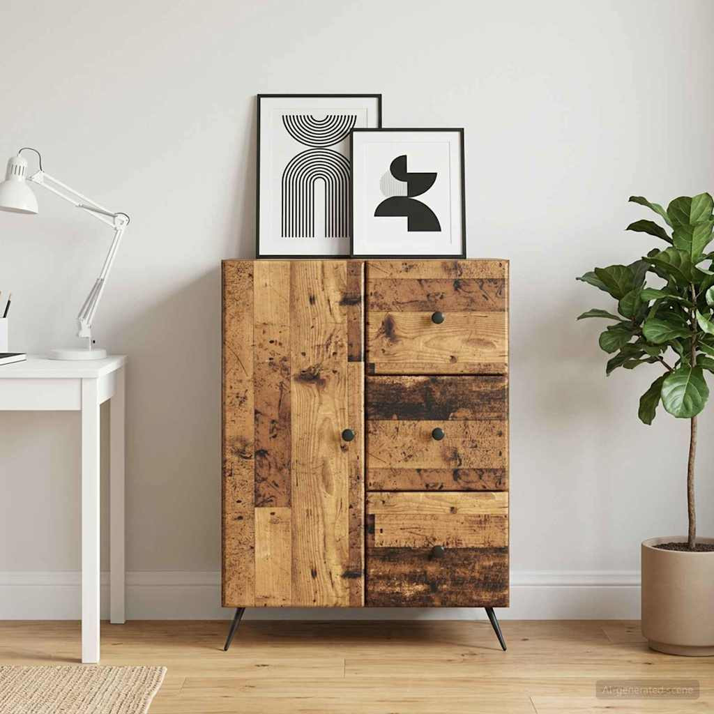 vidaXL Sideboard Altholz 66 x 34,5 x 90 cm Holzwerkstoff