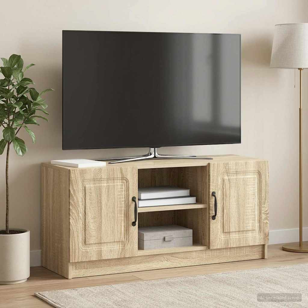 vidaXL TV-Schränk Sonoma-Eiche 102 x 34,5 x 47 cm Holzwerkstoff