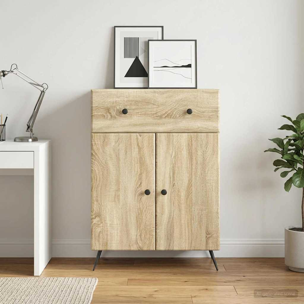 vidaXL Sideboard Sonoma-Eiche 66 x 34,5 x 90 cm Holzwerkstoff