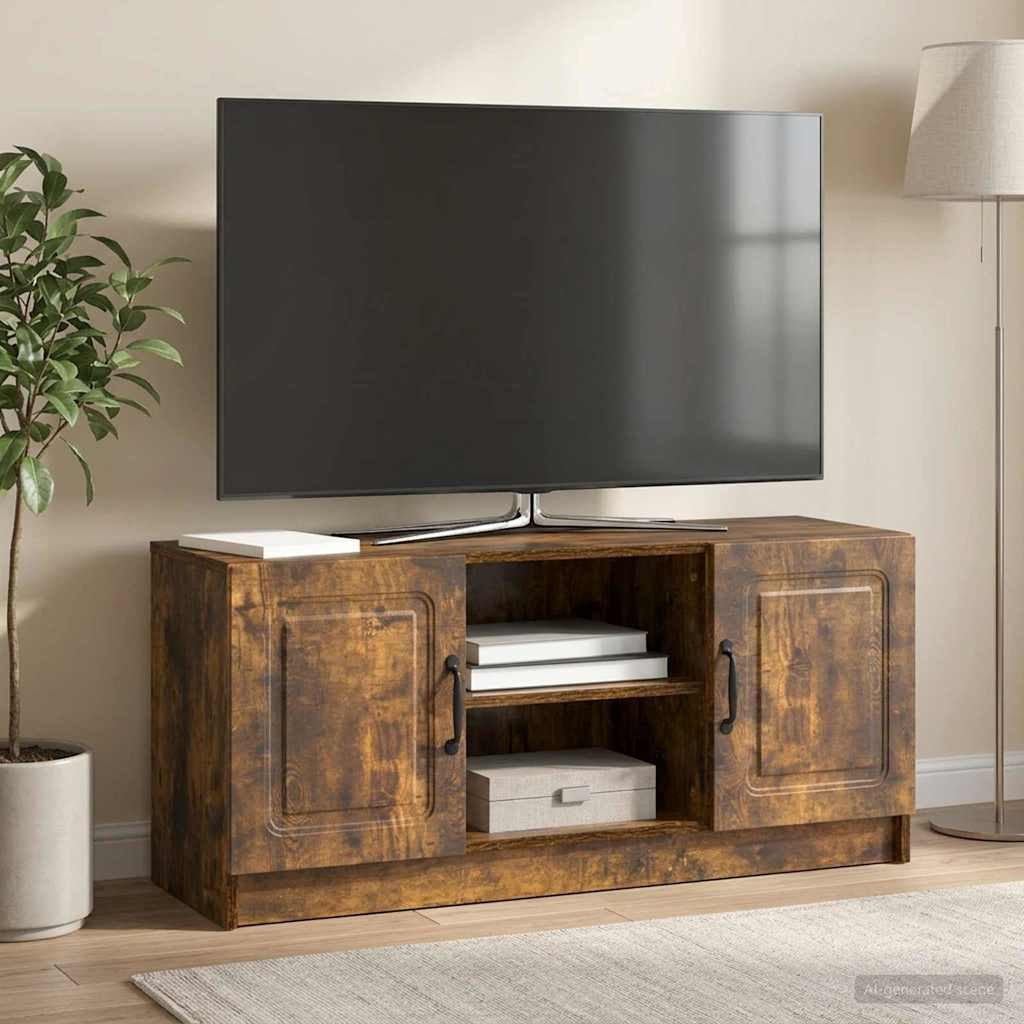 vidaXL TV-Schränk Geräucherte Eiche 102 x 34,5 x 47 cm Holzwerkstoff