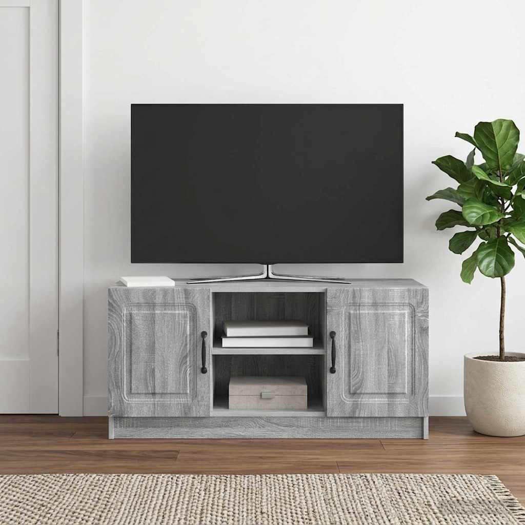 vidaXL TV-Schränk Graues Sonoma 102 x 34,5 x 47 cm Holzwerkstoff