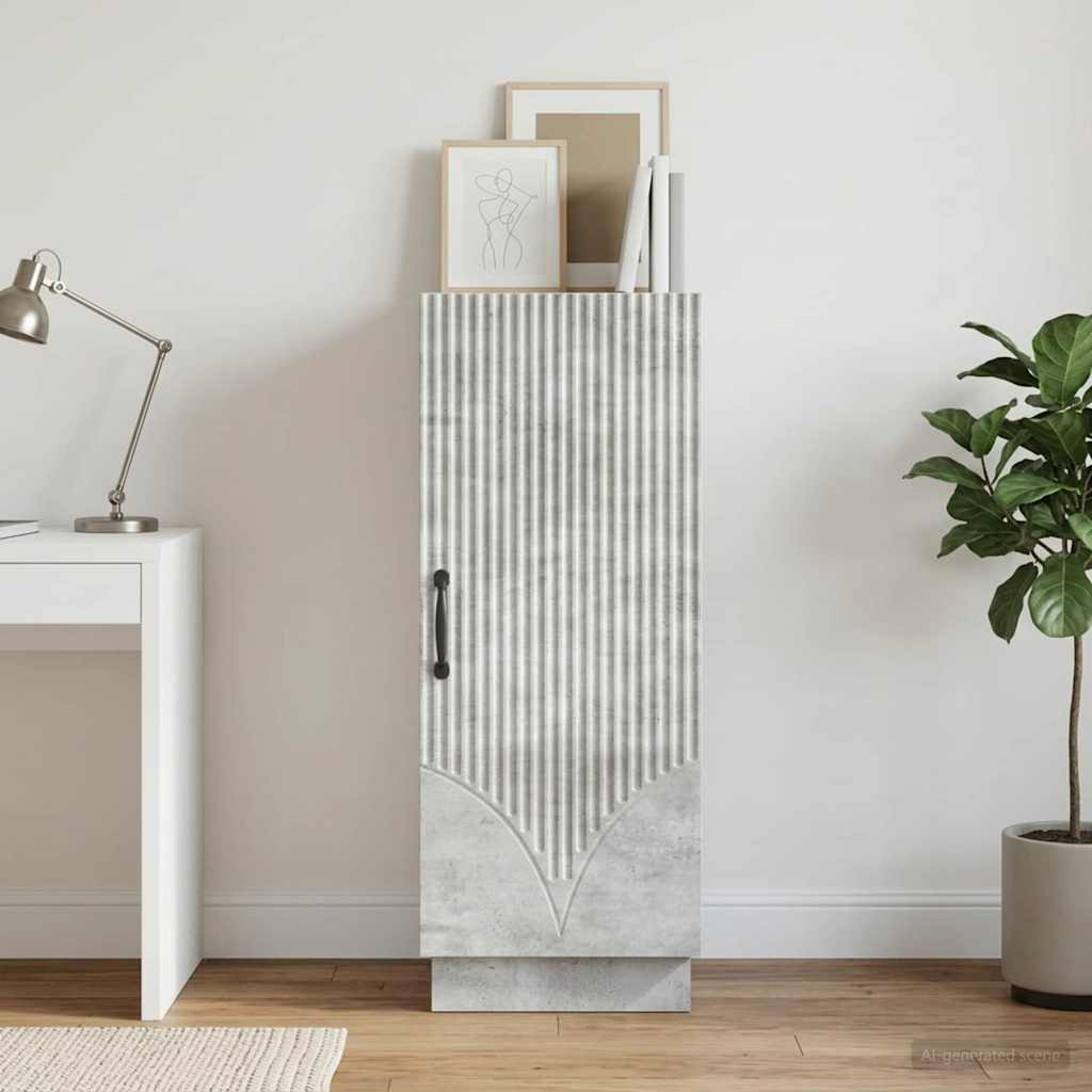vidaXL Sideboard Betongrau 33 x 34,5 x 87 cm Holzwerkstoff