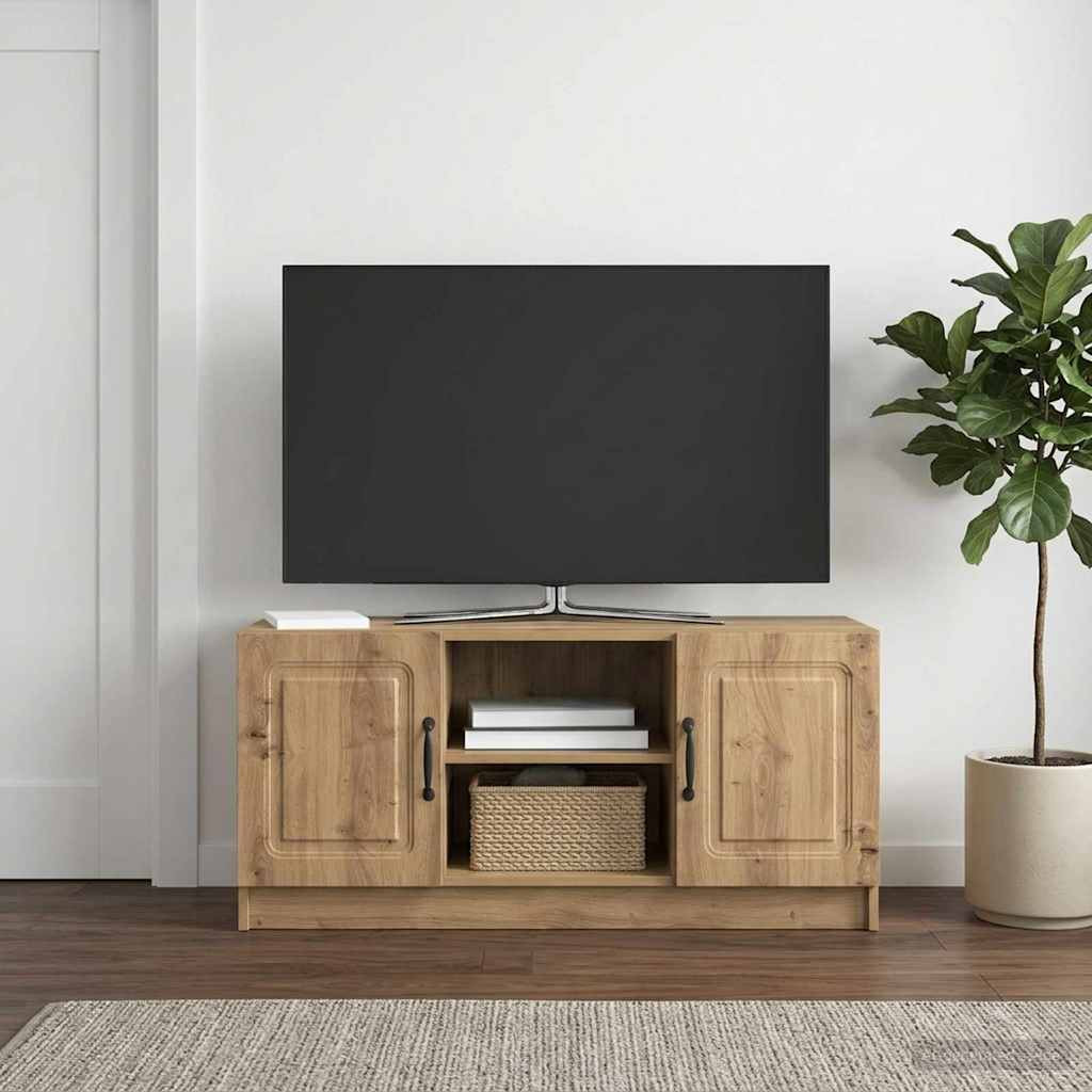 vidaXL TV-Schränk 102 x 34,5 x 47 cm Artisan-Eiche Holzwerkstoff