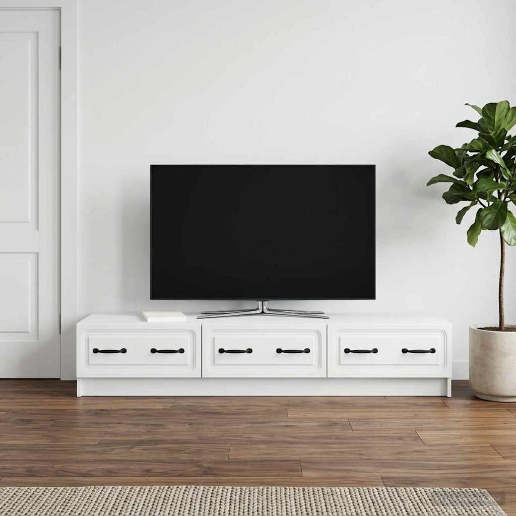 vidaXL TV-Schränk mit Schubladen Weiß 147 x 34,5 x 27 cm Holzwerkstoff
