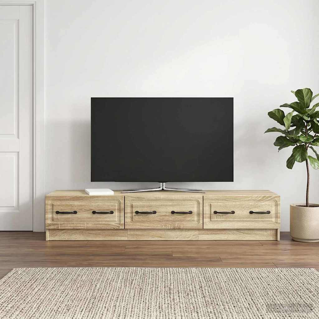 vidaXL TV-Schränk Sonoma-Eiche 147 x 34,5 x 27 cm Holzwerkstoff