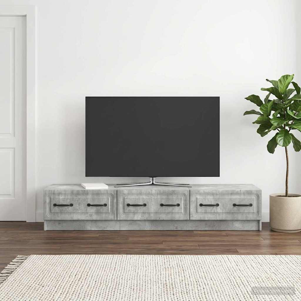 vidaXL TV-Schränk Betongrau 147 x 34,5 x 27 cm Holzwerkstoff