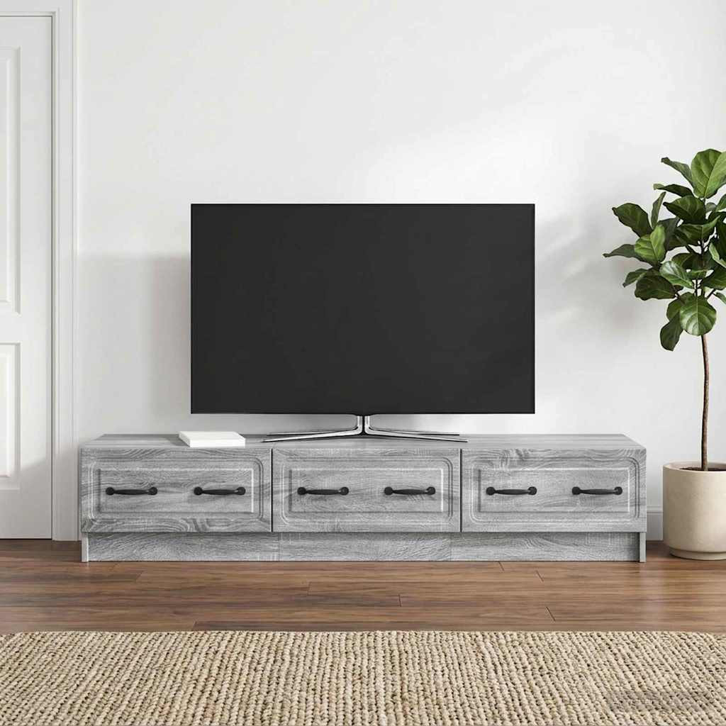 vidaXL TV-Schränk Graues Sonoma 147 x 34,5 x 27 cm Holzwerkstoff