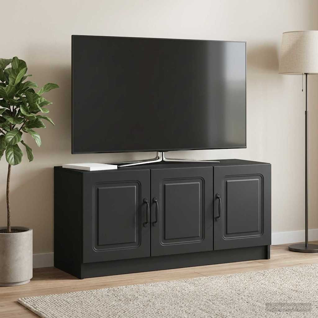 vidaXL TV-Schränk Schwarz 99 x 34,5 x 47 cm Holzwerkstoff