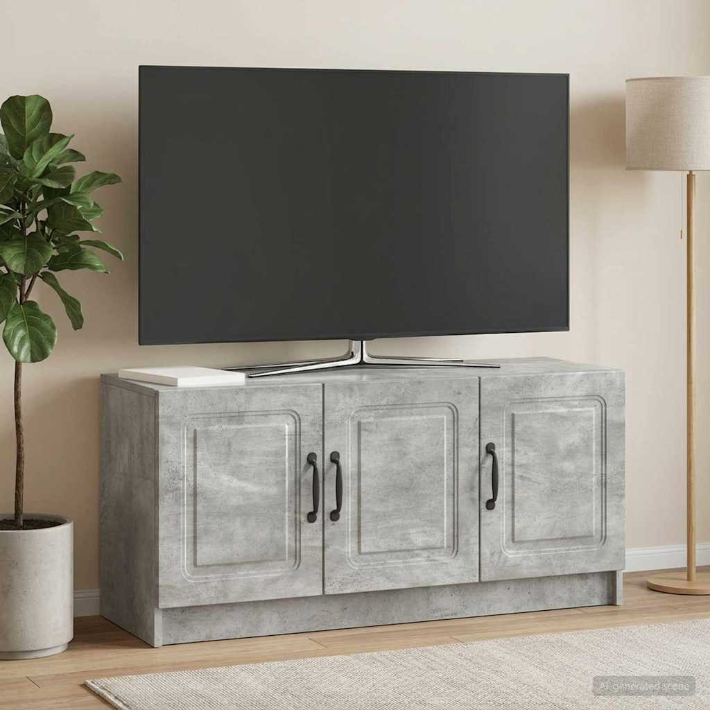 vidaXL TV-Schränk Betongrau 99 x 34,5 x 47 cm Holzwerkstoff