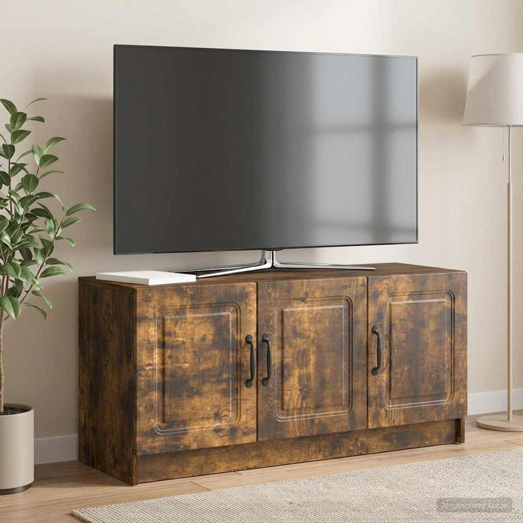 vidaXL TV-Schränk Geräucherte Eiche 99 x 34,5 x 47 cm Holzwerkstoff