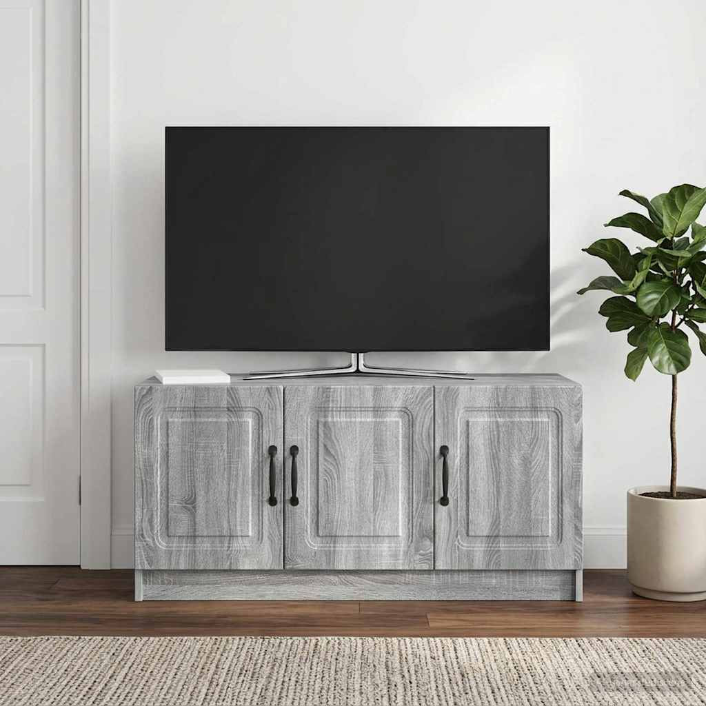 vidaXL TV-Schränk Graues Sonoma 99 x 34,5 x 47 cm Holzwerkstoff