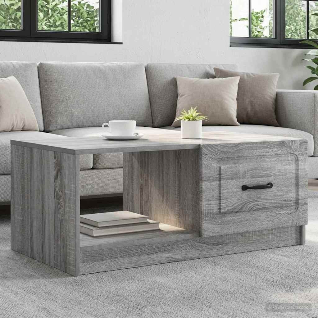 vidaXL Couchtisch Graues Sonoma 90 x 50 x 37 cm Holzwerkstoff